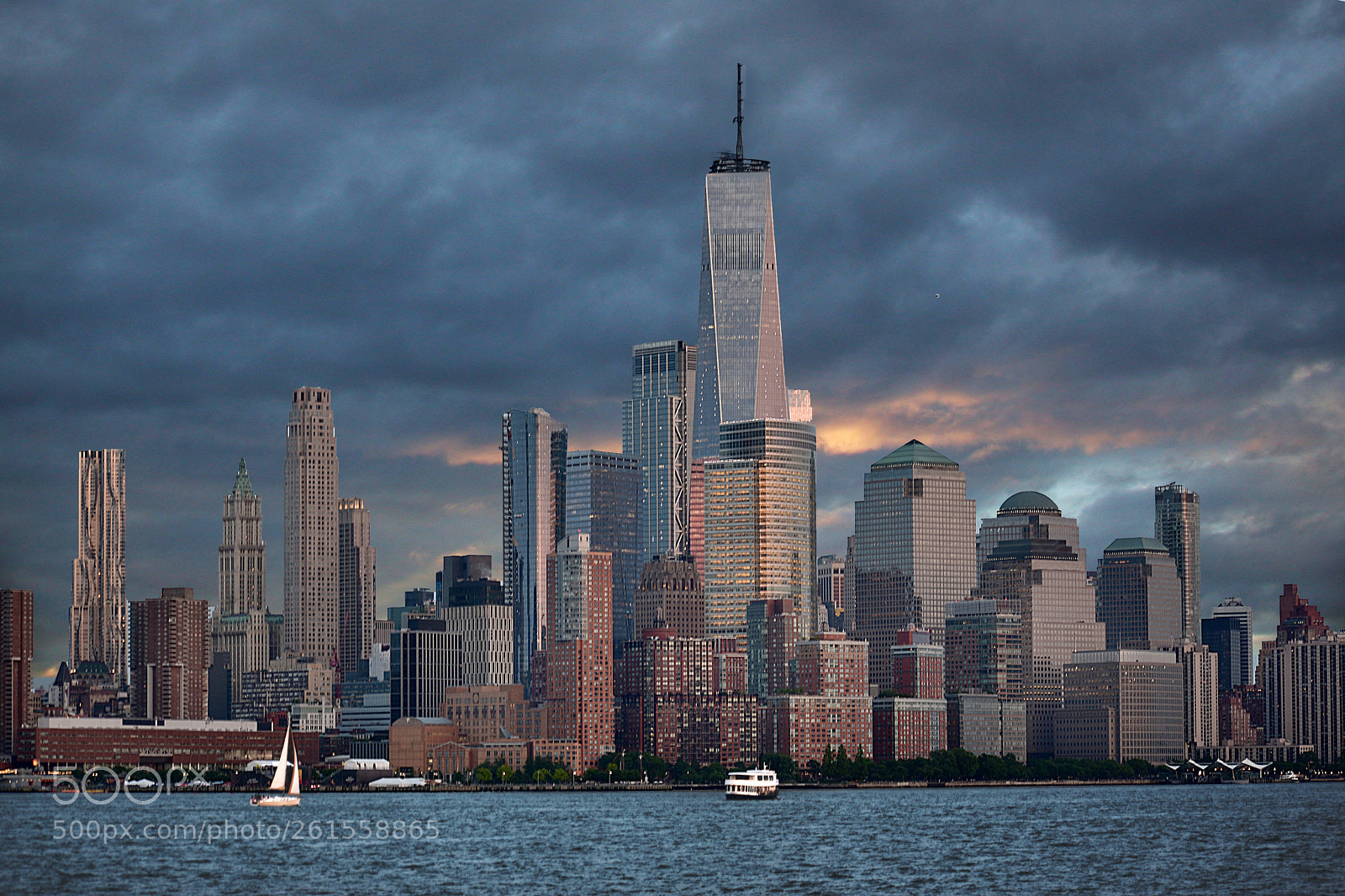 Nikon D3400 sample photo. Freedom tower at dusk photography
