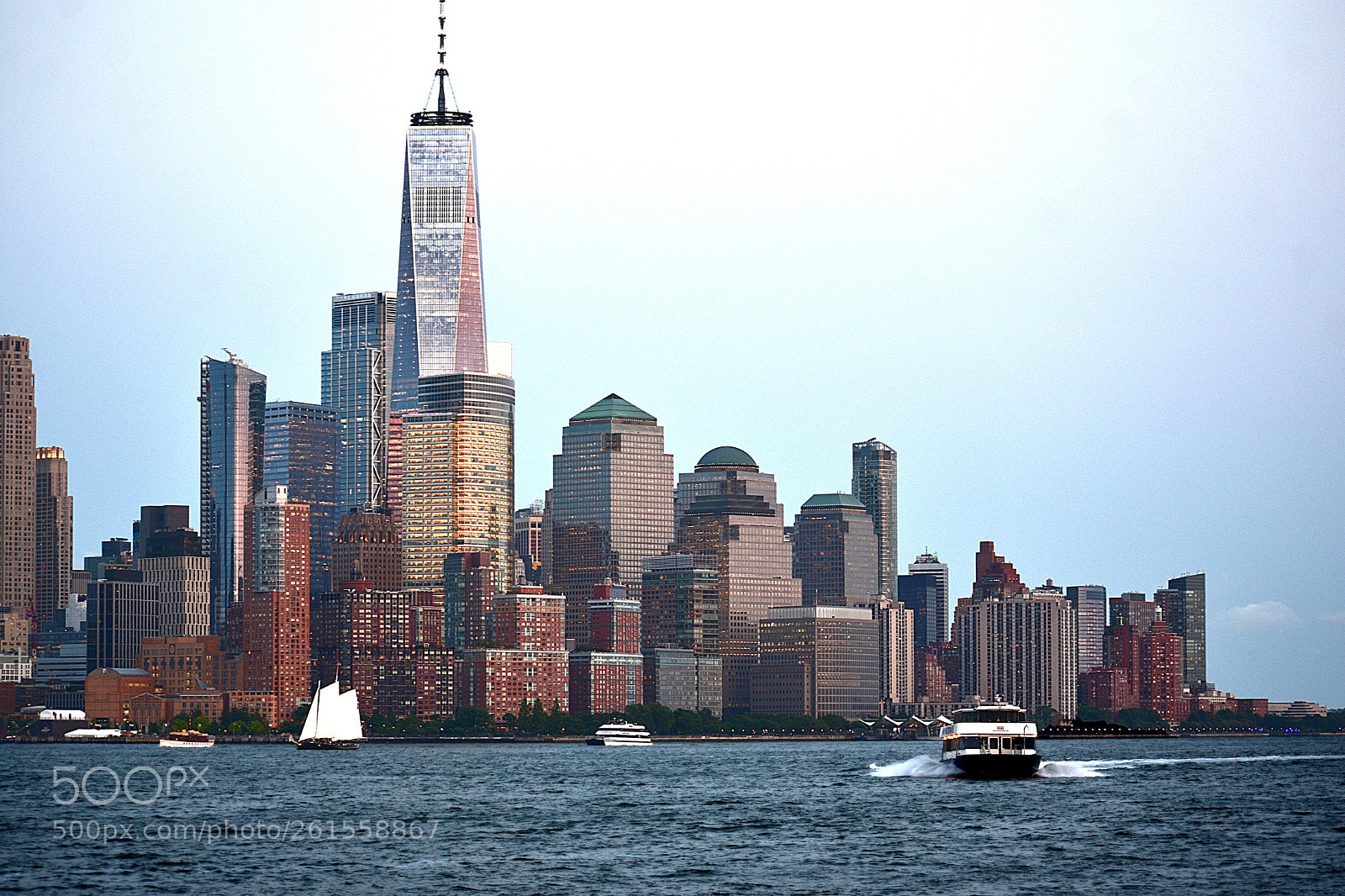 Nikon D3400 sample photo. Freedom tower & ferry photography