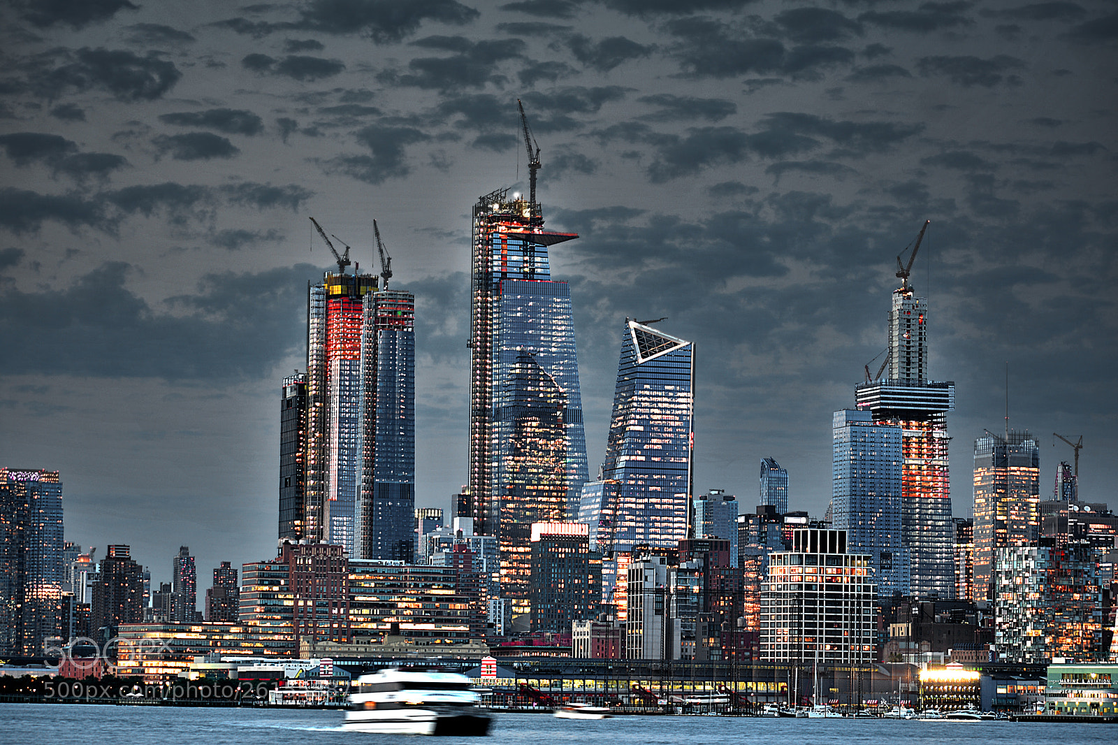 Nikon D3400 sample photo. Hudson yard and ferry photography
