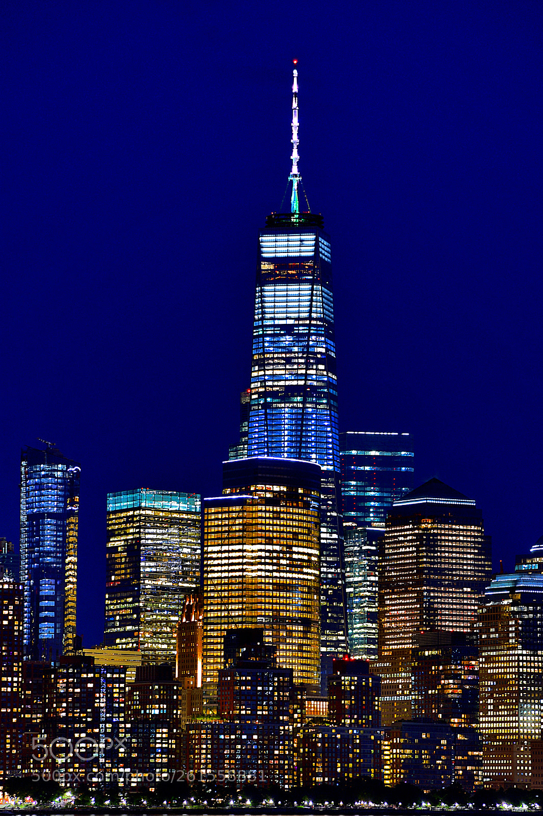 Nikon D3400 sample photo. Freedom tower at dark photography
