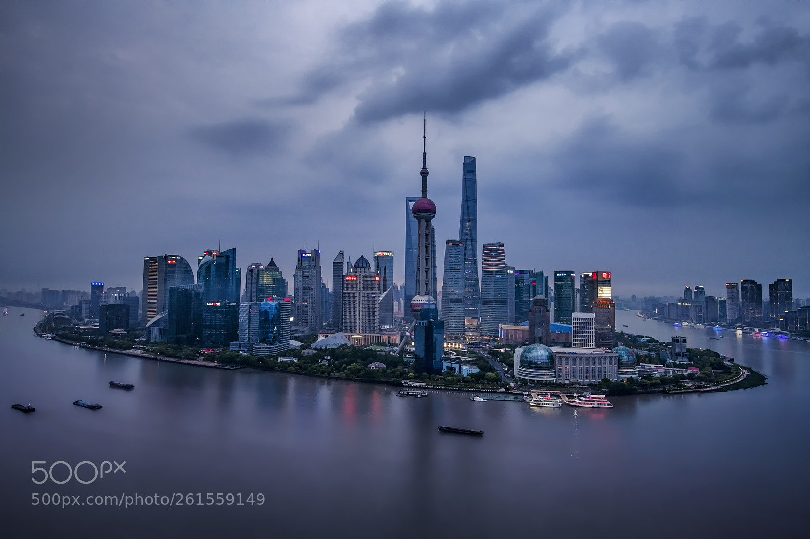 Nikon D850 sample photo. Shanghai pudong at dusk photography
