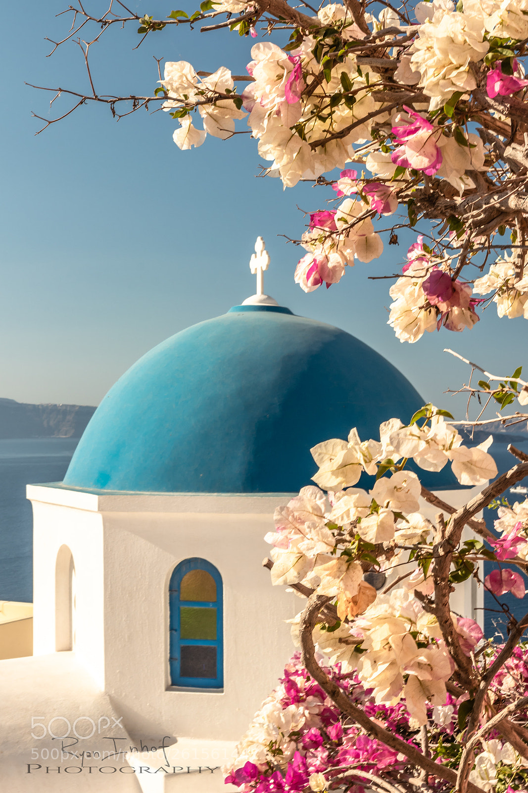 Canon EOS 80D sample photo. Santorini blue dome photography