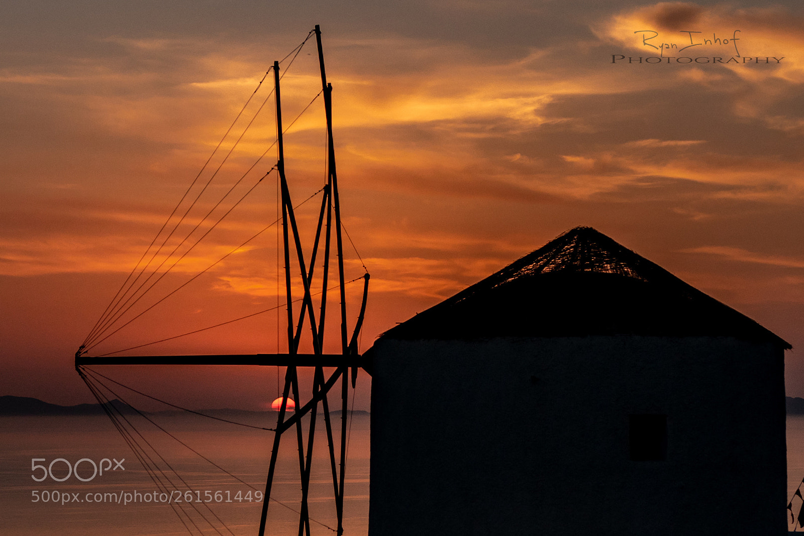 Canon EOS 80D sample photo. Santorini windmill sunset photography