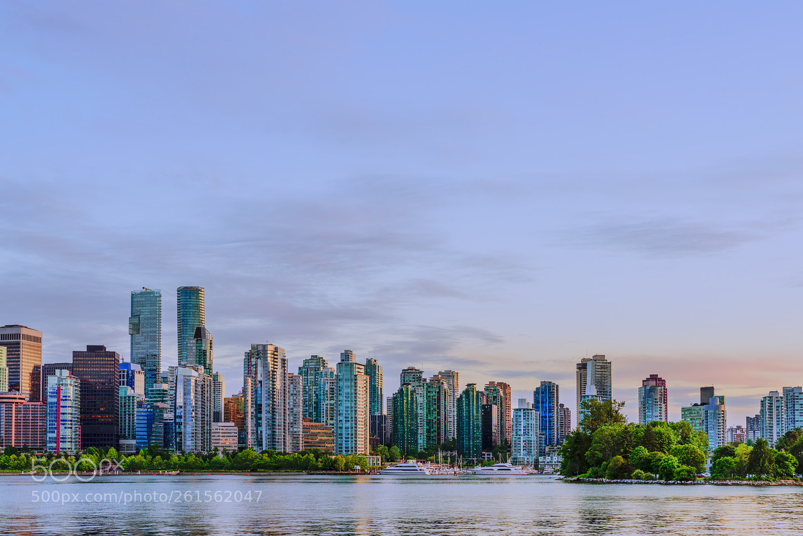 Nikon D810 sample photo. Vancouver skyline at sunset photography