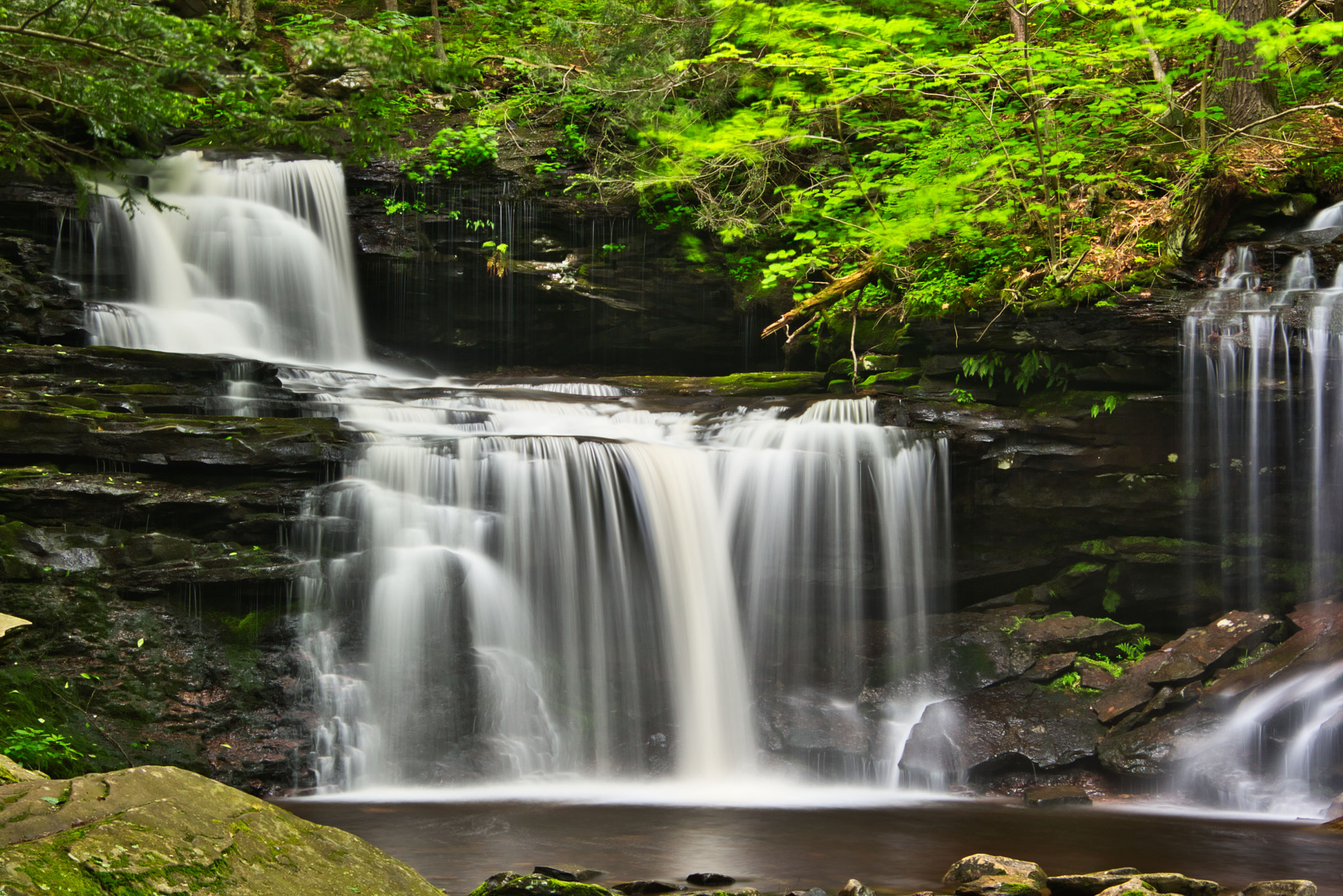 Nikon D750 sample photo. R.b. ricketts falls in ricketts glen state park photography