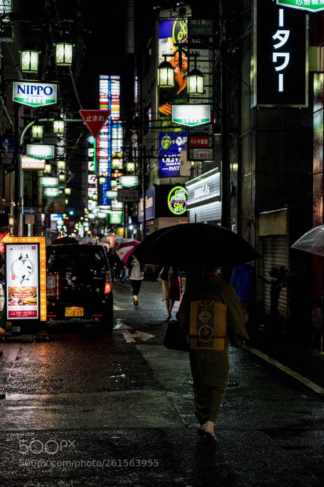 Sony a7R III sample photo. Night osaka photography