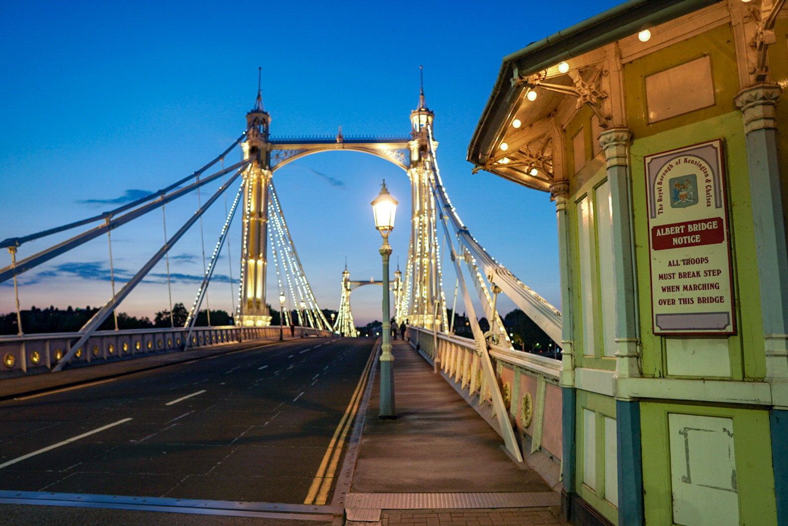 Sony a6500 sample photo. Albert bridge at blue hour photography