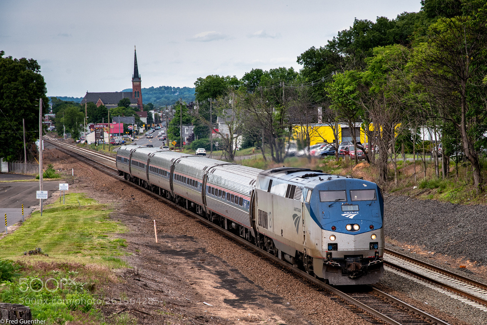 Nikon D810 sample photo. Amtrak vermonter wallingford photography