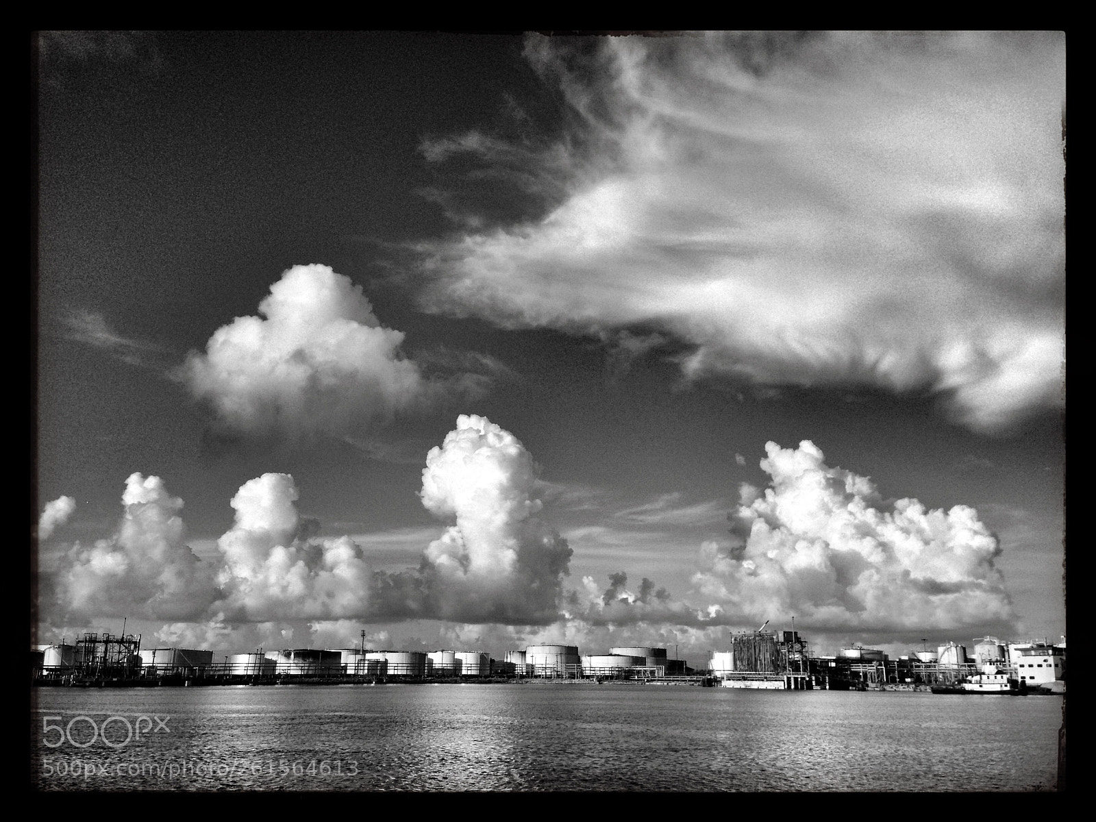 Apple iPhone 5 sample photo. Industrial skies photography