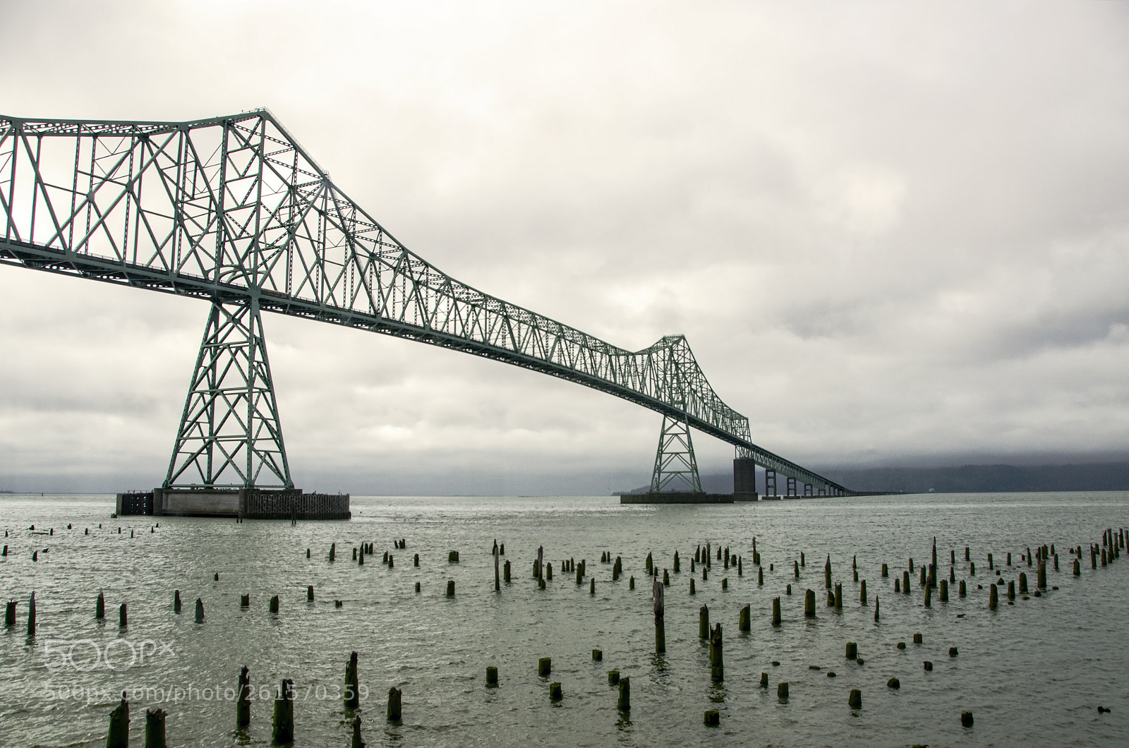 Nikon D7000 sample photo. Astoria-megler steel bridge over photography