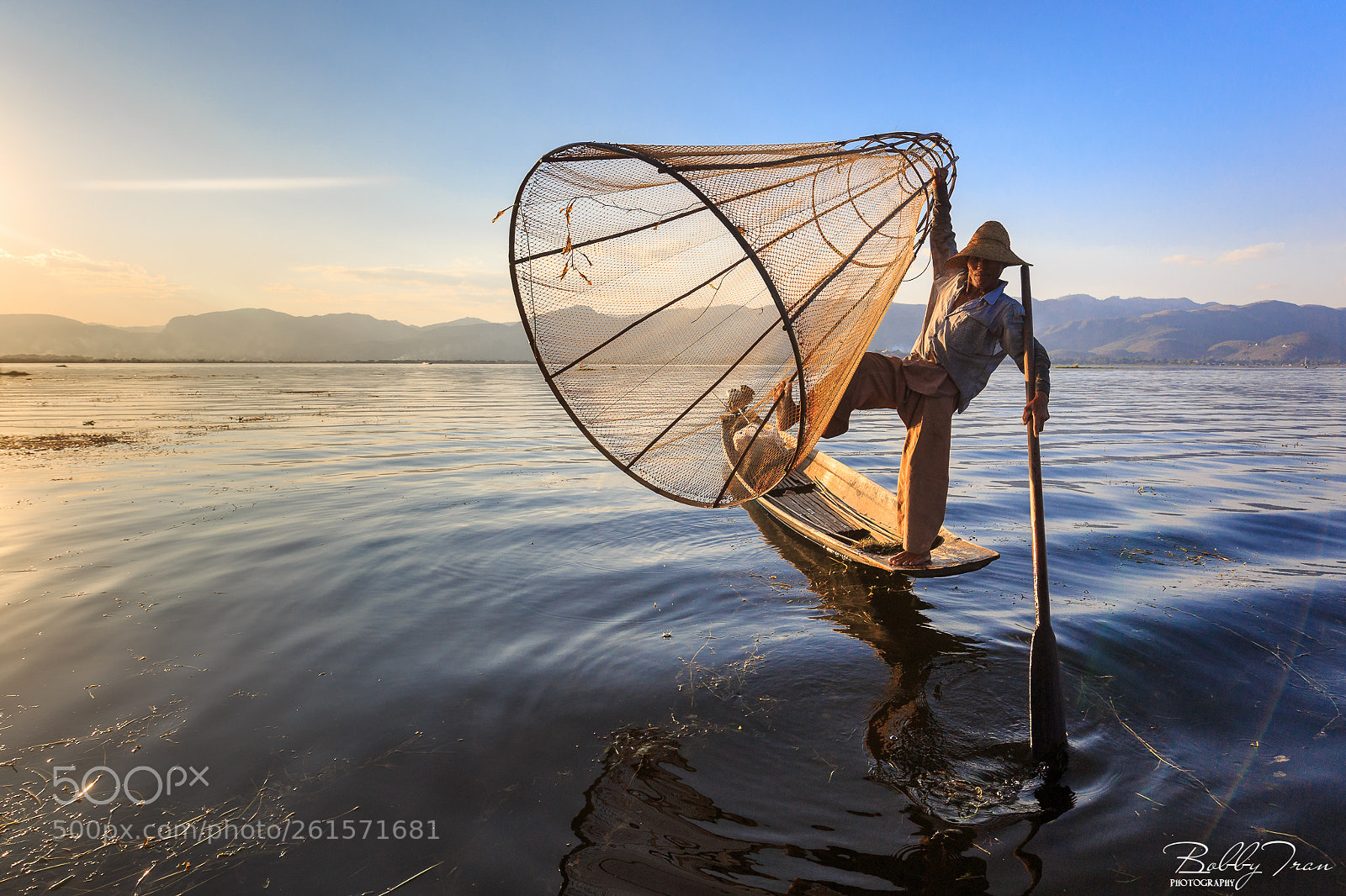 Canon EOS 6D sample photo. Fisher man in inle photography