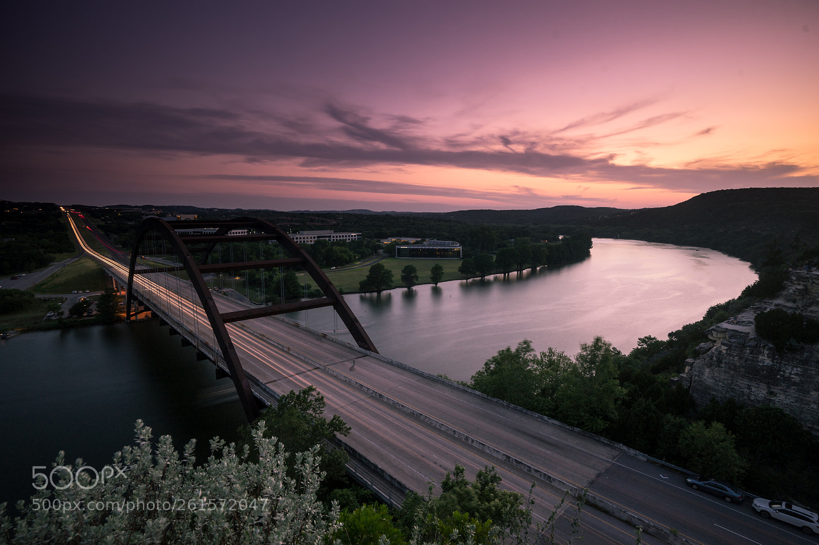 Sony a7 II sample photo. Pennybacker bridge photography