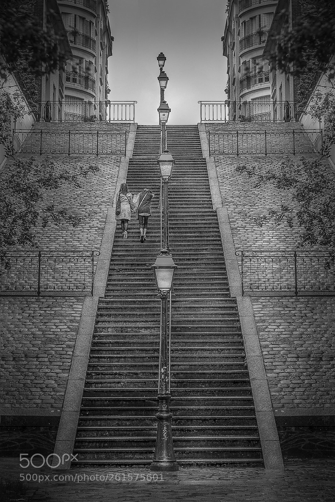 Nikon D3400 sample photo. The stairs in montmartre photography