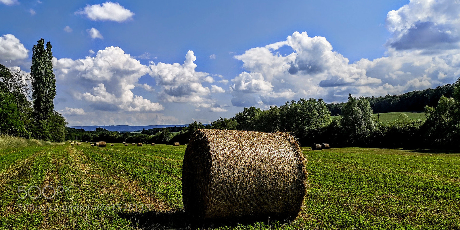 HUAWEI Mate 10 Pro sample photo. First hay bales this photography