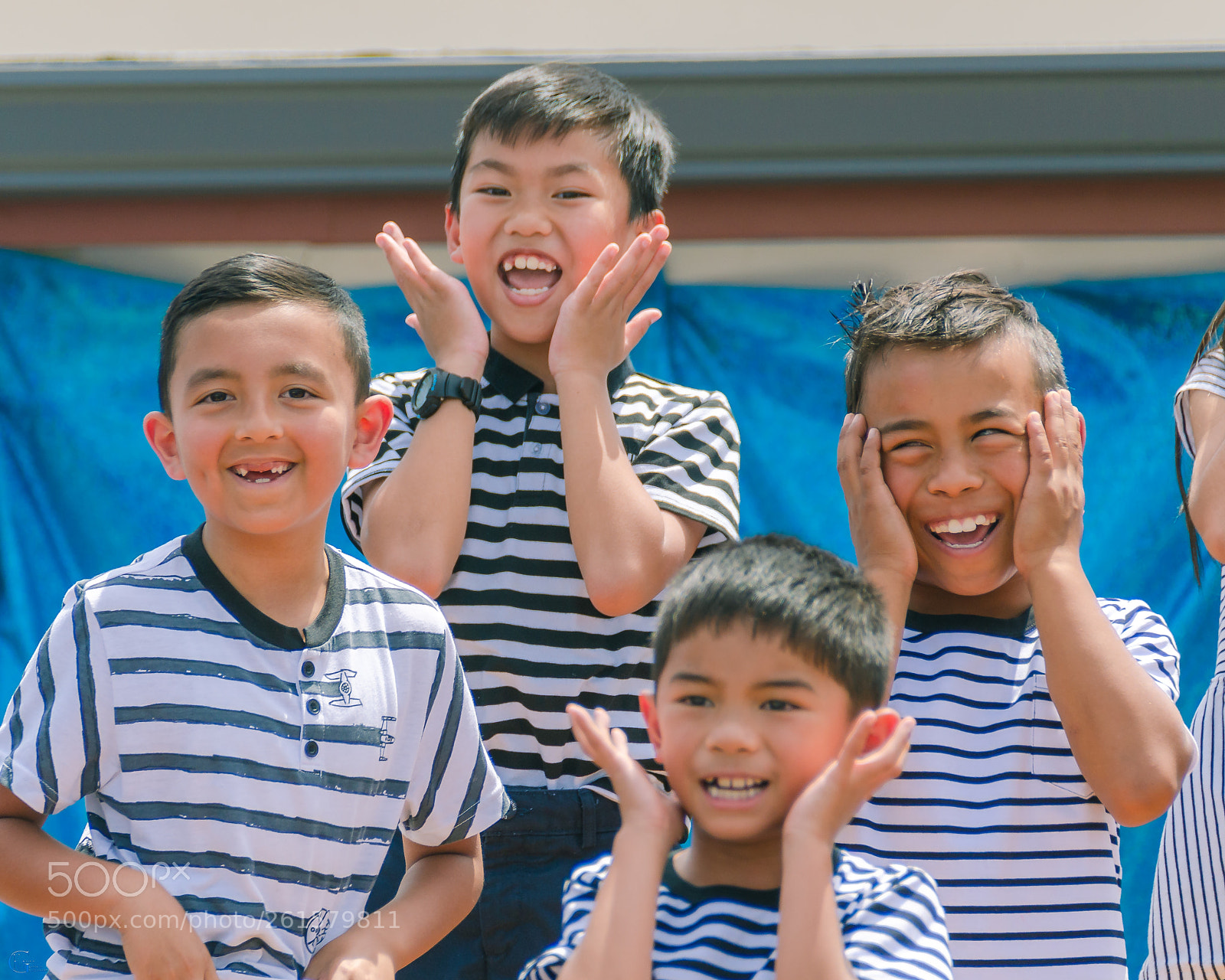 Nikon D7000 sample photo. Boys in stripes photography