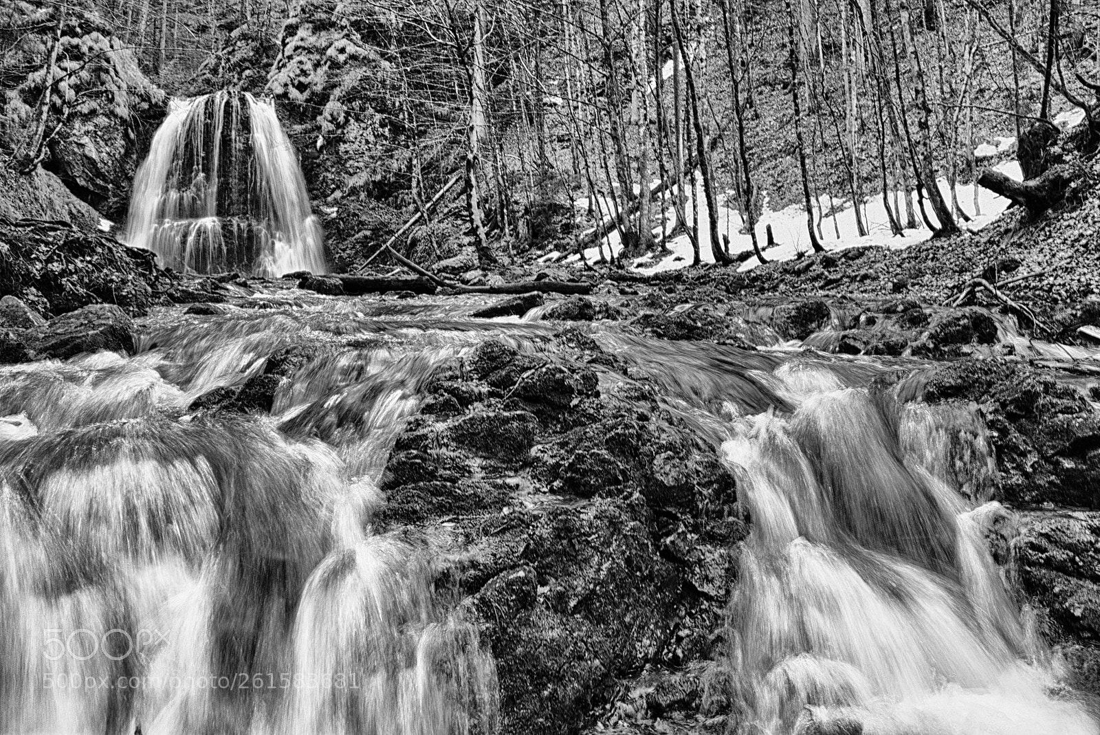 Panasonic Lumix DMC-FZ1000 sample photo. Josefstaler wasserfall bw photography