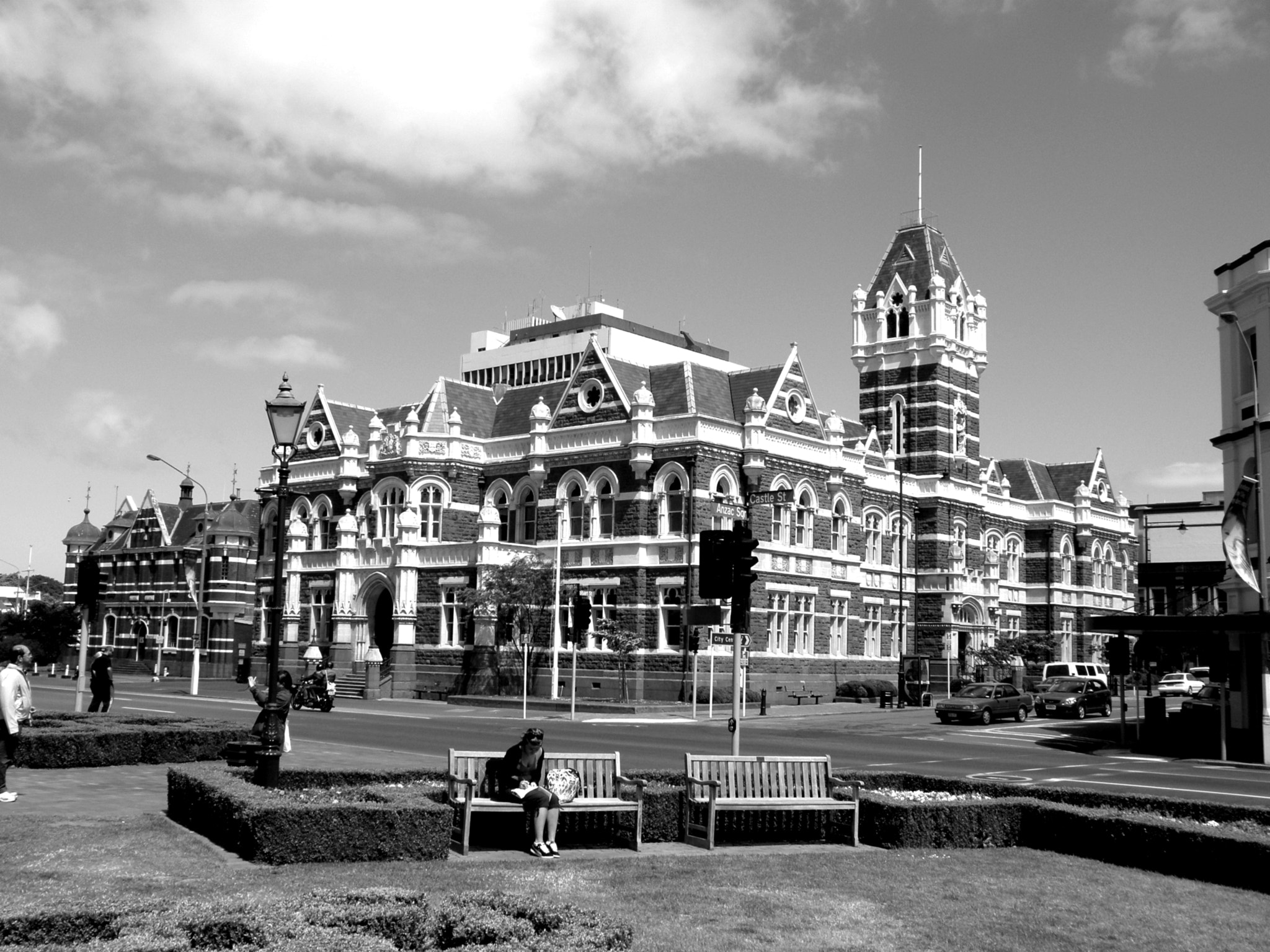 Olympus SP550UZ sample photo. Outside university of otago, dunedin photography