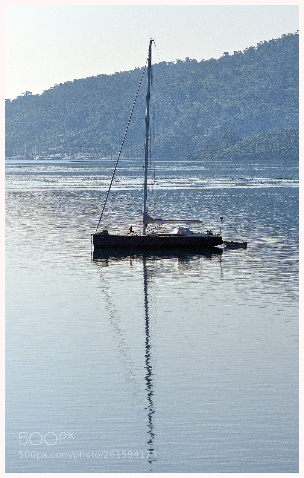 Nikon D810 sample photo. Yacht reflection marmaris photography