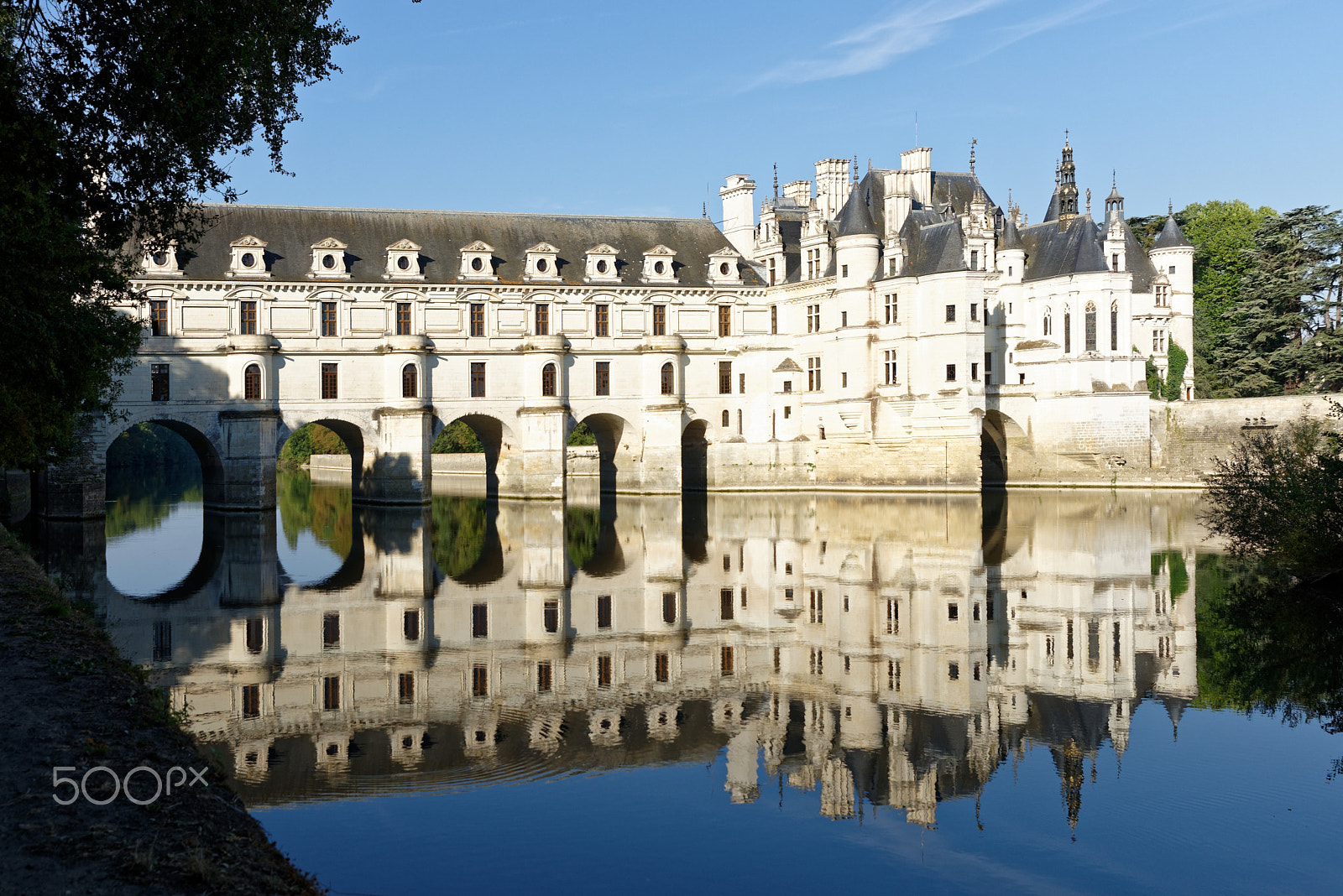 Nikon D810 + Tamron SP 24-70mm F2.8 Di VC USD sample photo. Chenonceaux, chateau de chenonceau, fluss le cher, spiegelung photography