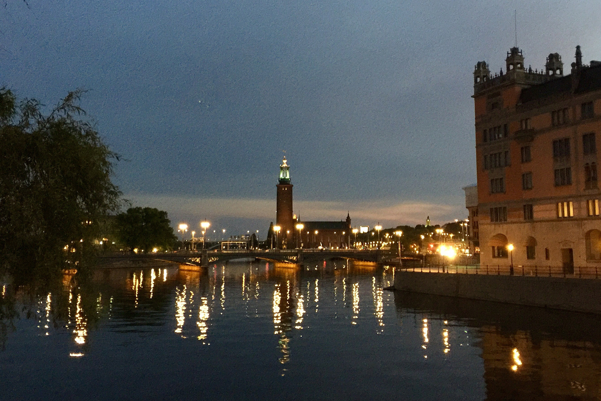 Apple iPhone 6 Plus sample photo. Night in stockholm  photography