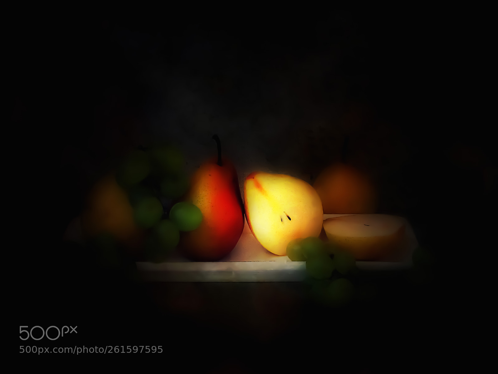 Canon PowerShot SX20 IS sample photo. Fruits on dark background photography