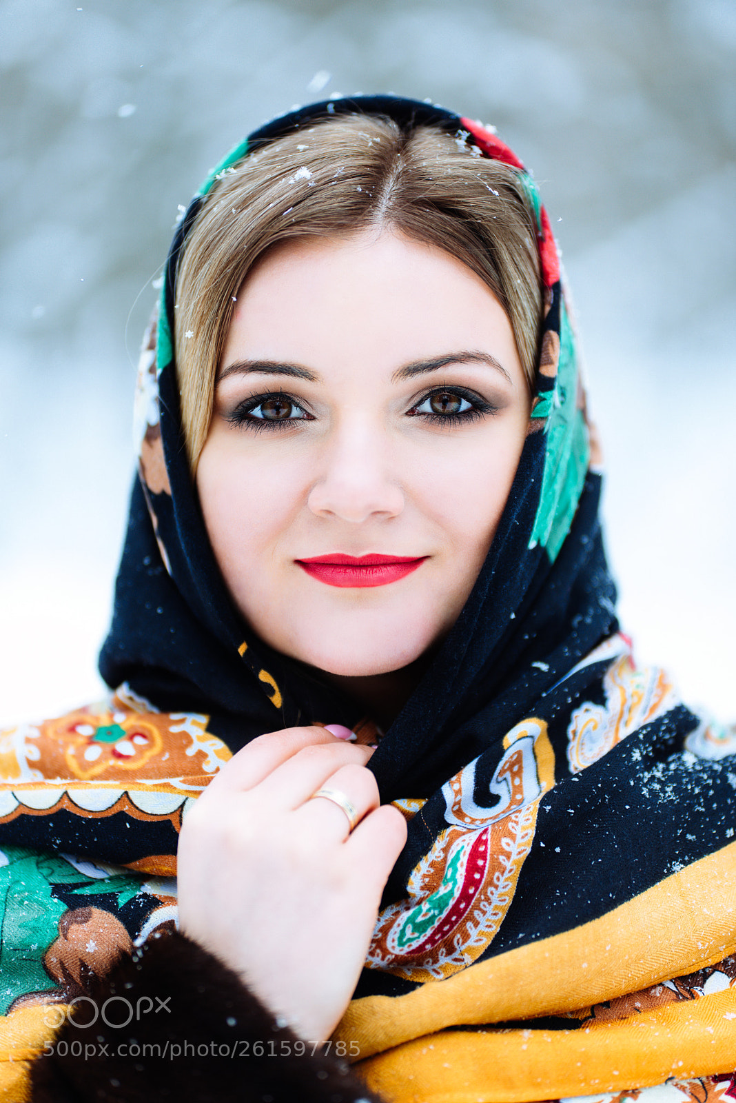 Nikon D750 sample photo. Winter portrait photography