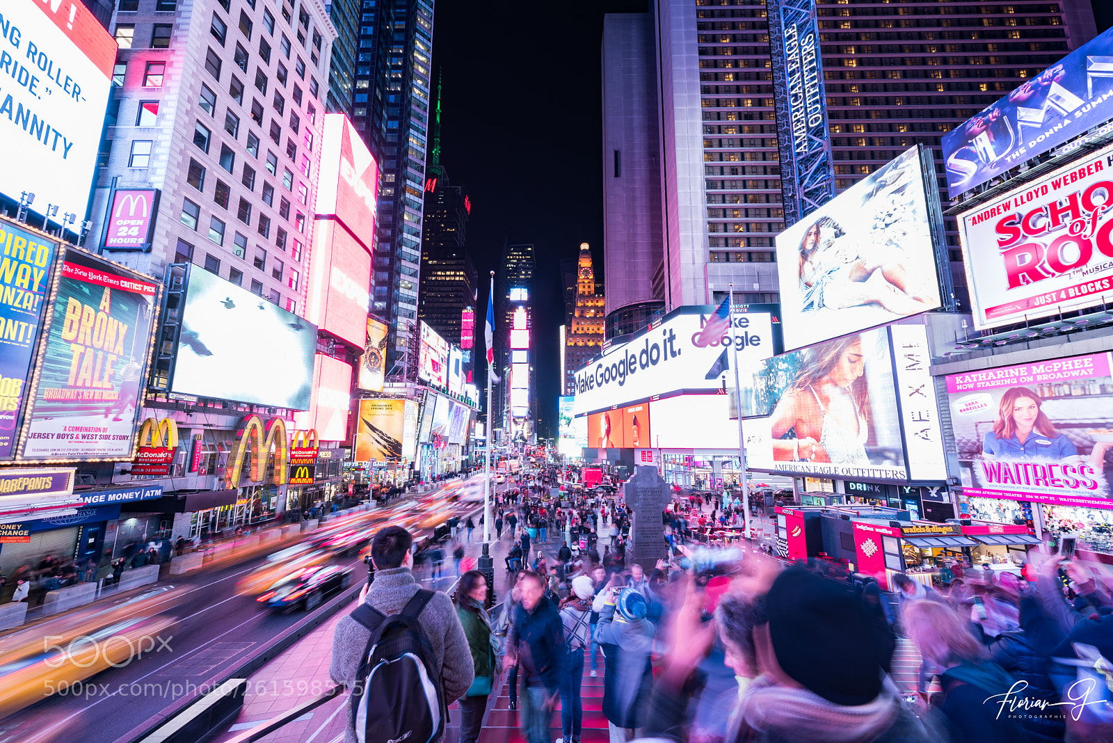 Nikon D750 sample photo. Times square by night photography