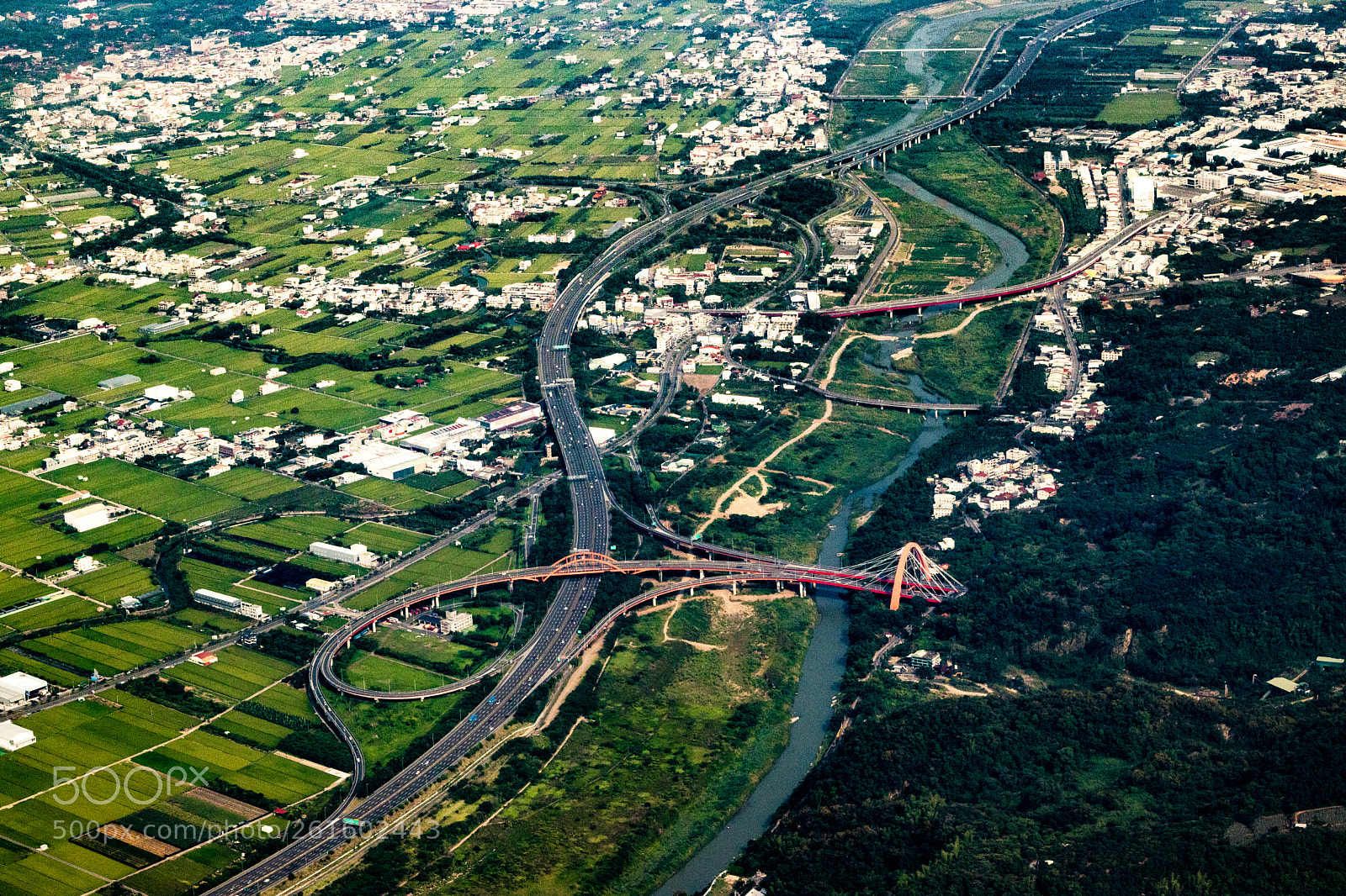 Canon EOS 80D sample photo. Highway in aerial view photography