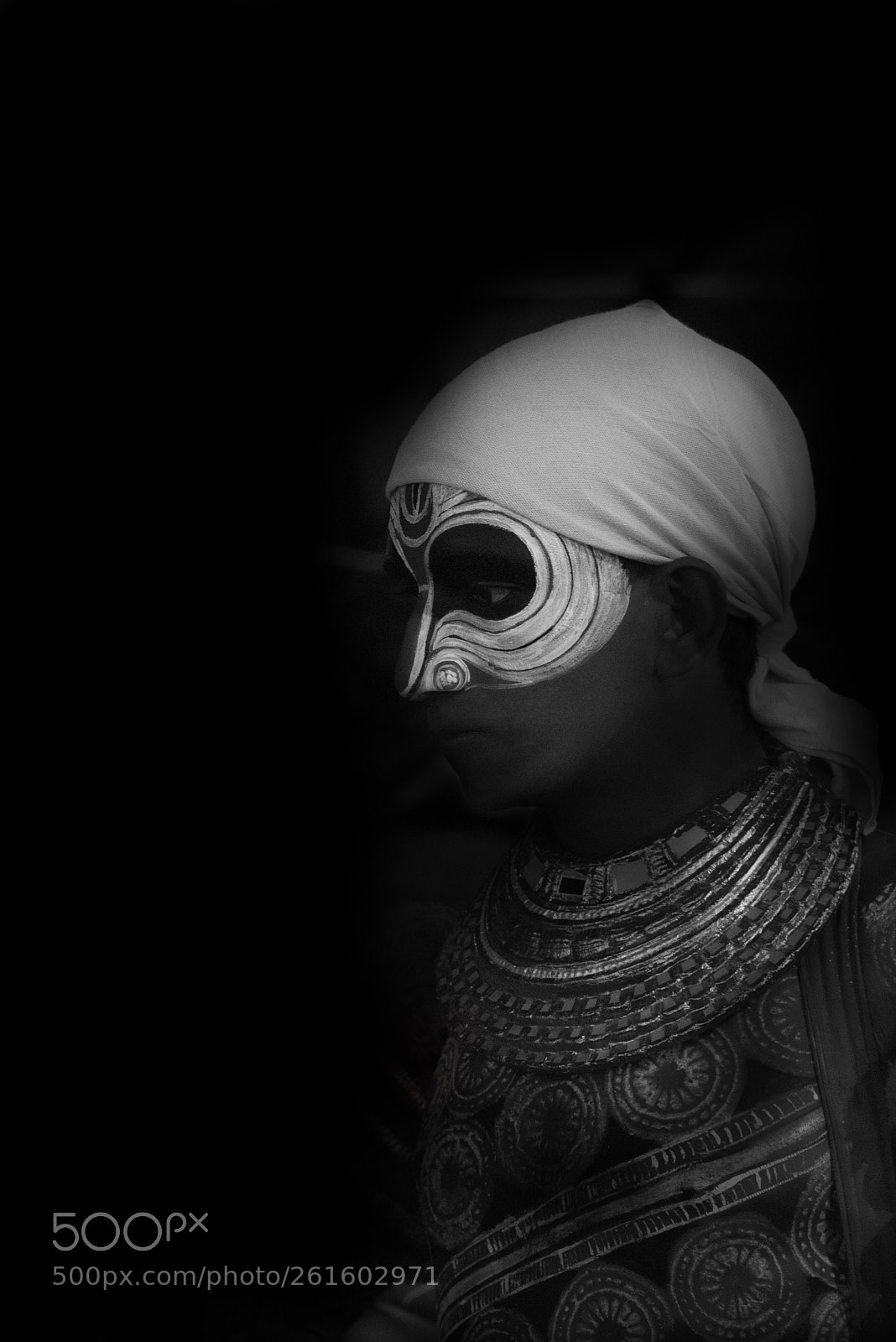 Nikon D750 sample photo. Theyyam black and white photography