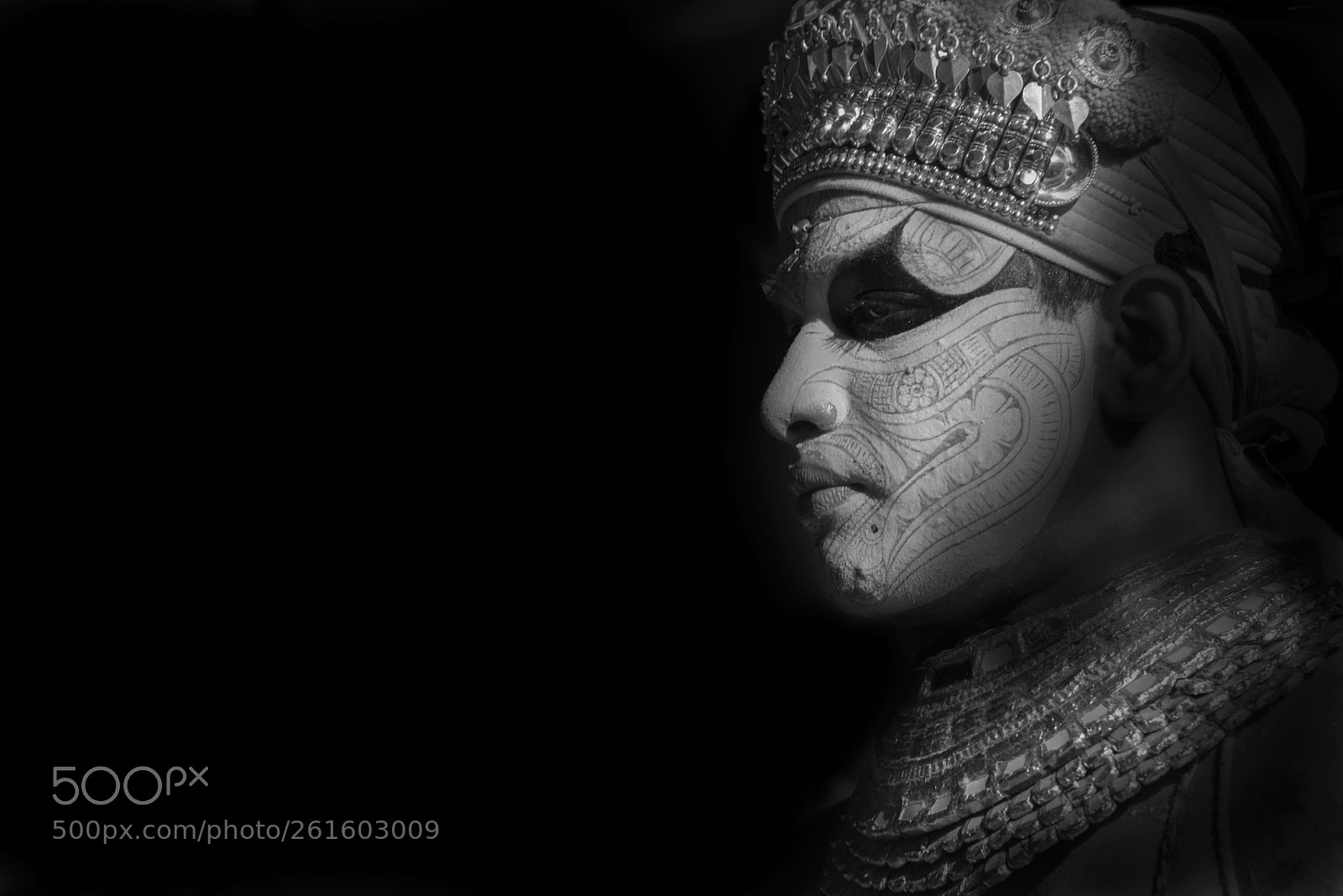 Nikon D750 sample photo. Theyyam black and white photography
