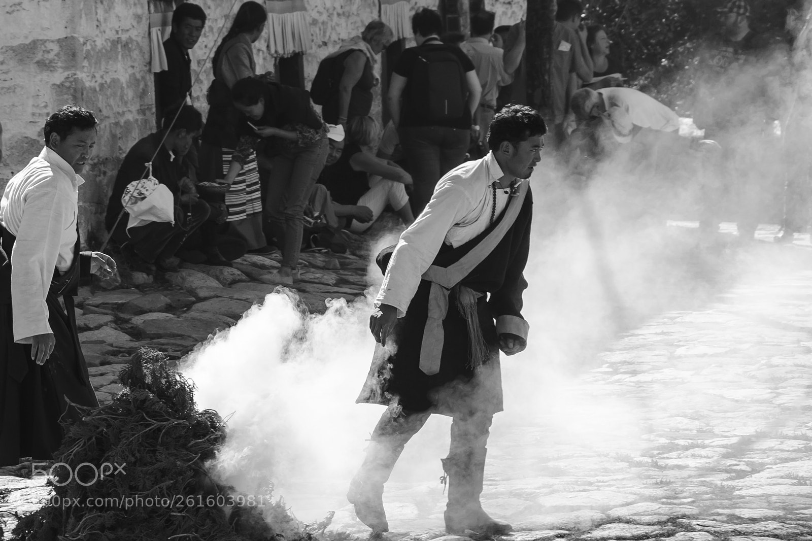 Nikon D90 sample photo. Incense burns in front photography