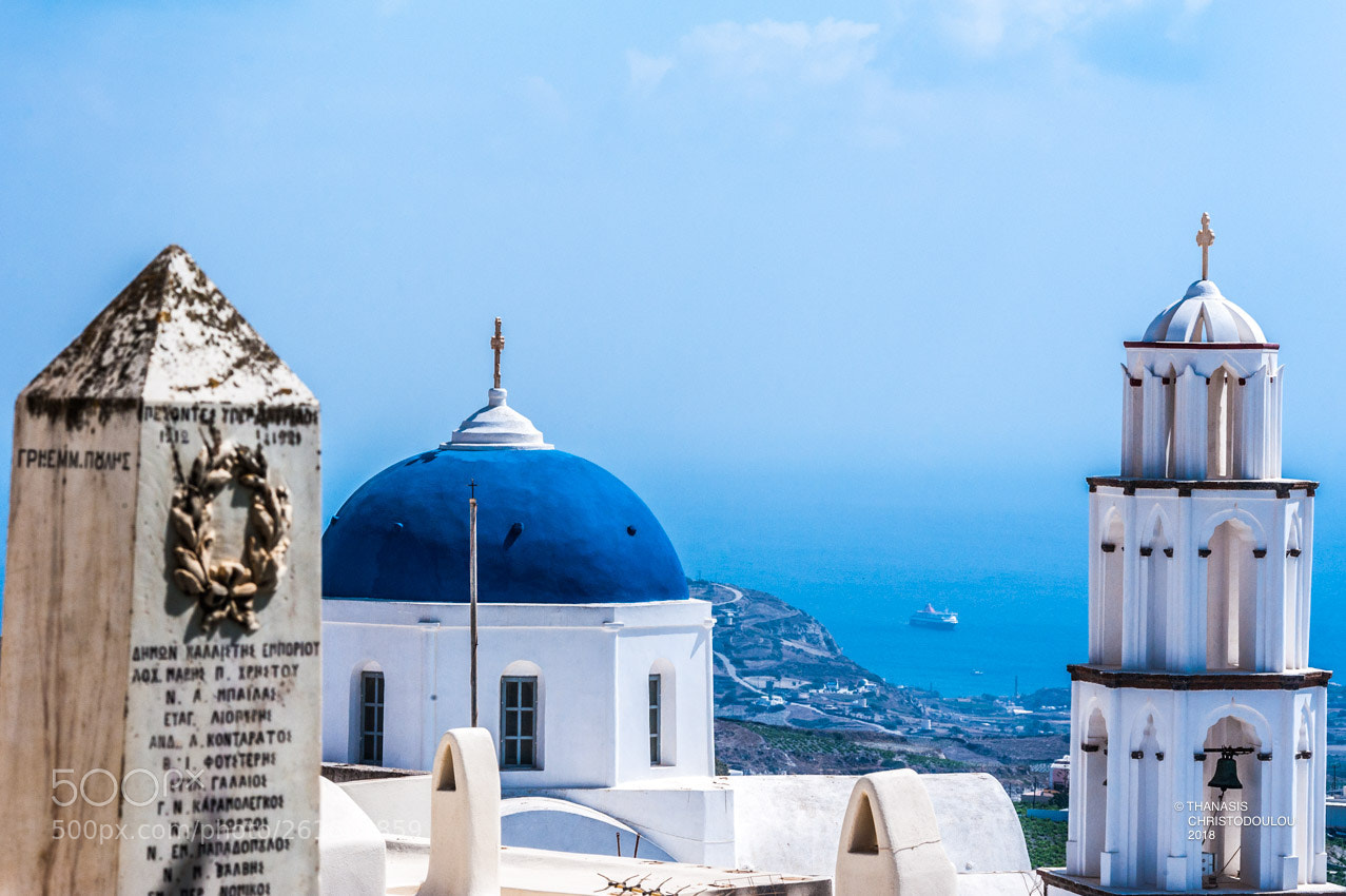 Nikon D700 sample photo. Santorini–thira, pyrgos photography