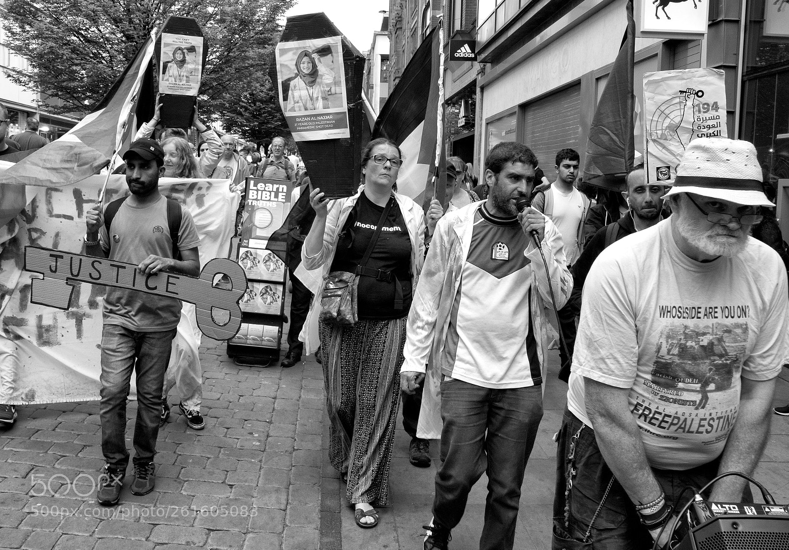 Canon EOS 80D sample photo. Anti-israel protesters, manchester photography