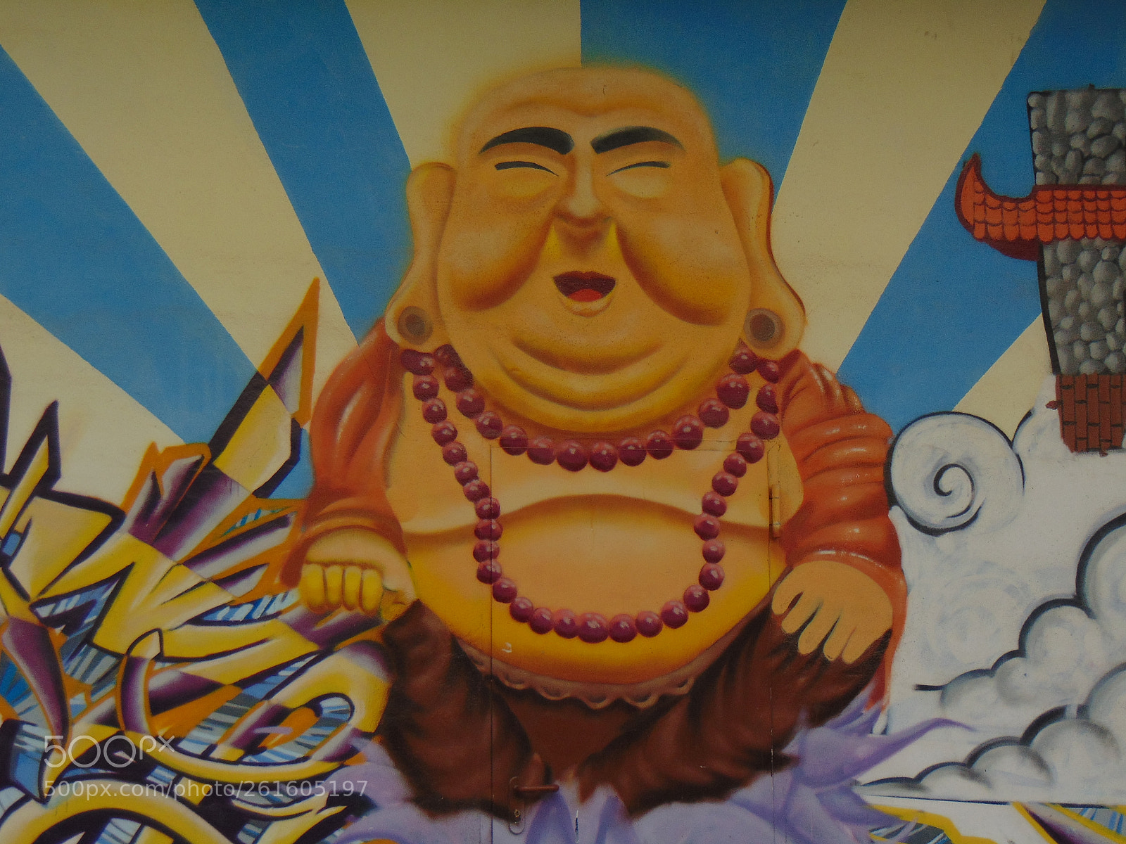 Sony Cyber-shot DSC-H300 sample photo. Buddha graffiti art. photography