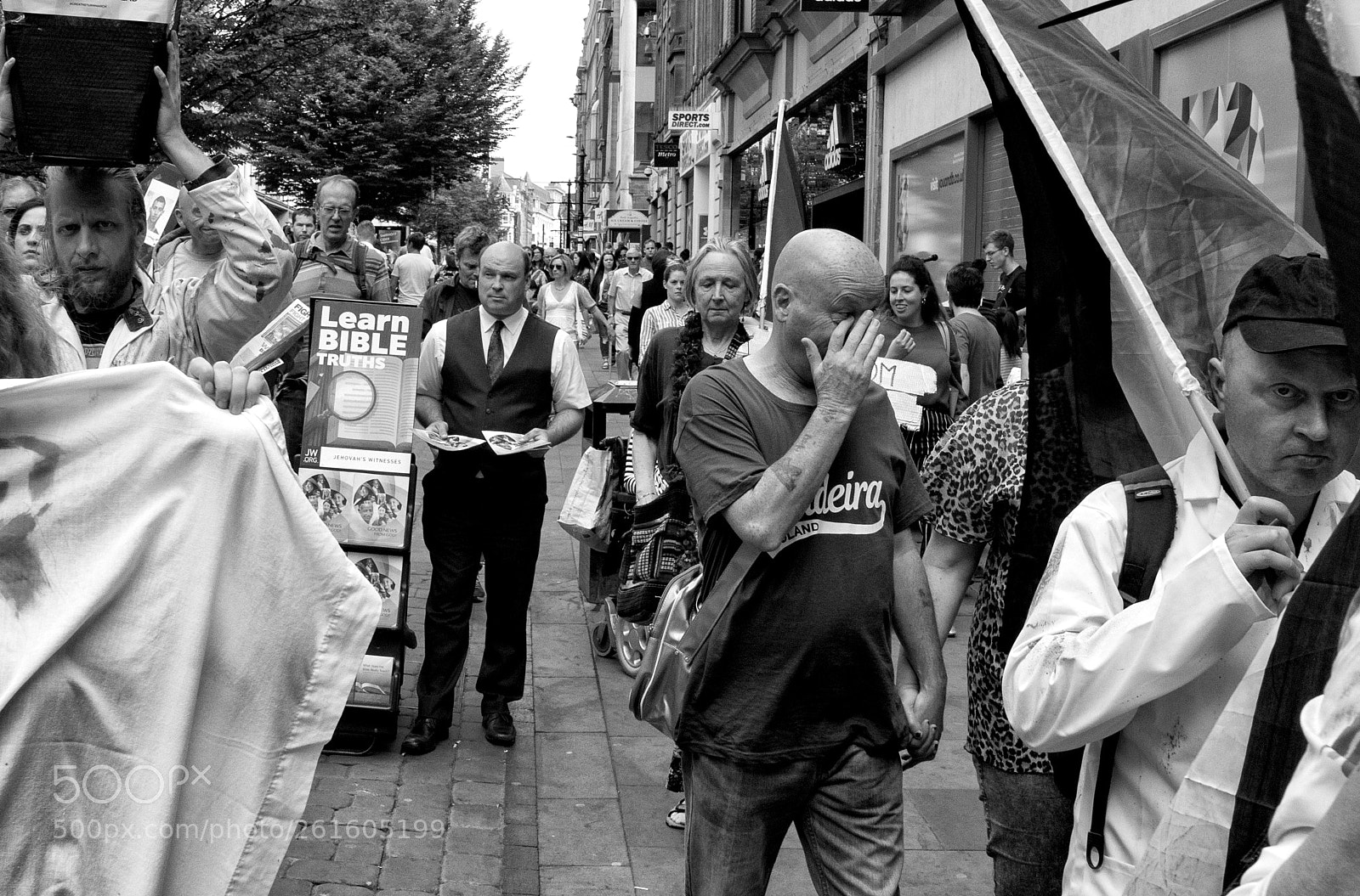 Canon EOS 80D sample photo. Anti-israel protesters, manchester photography