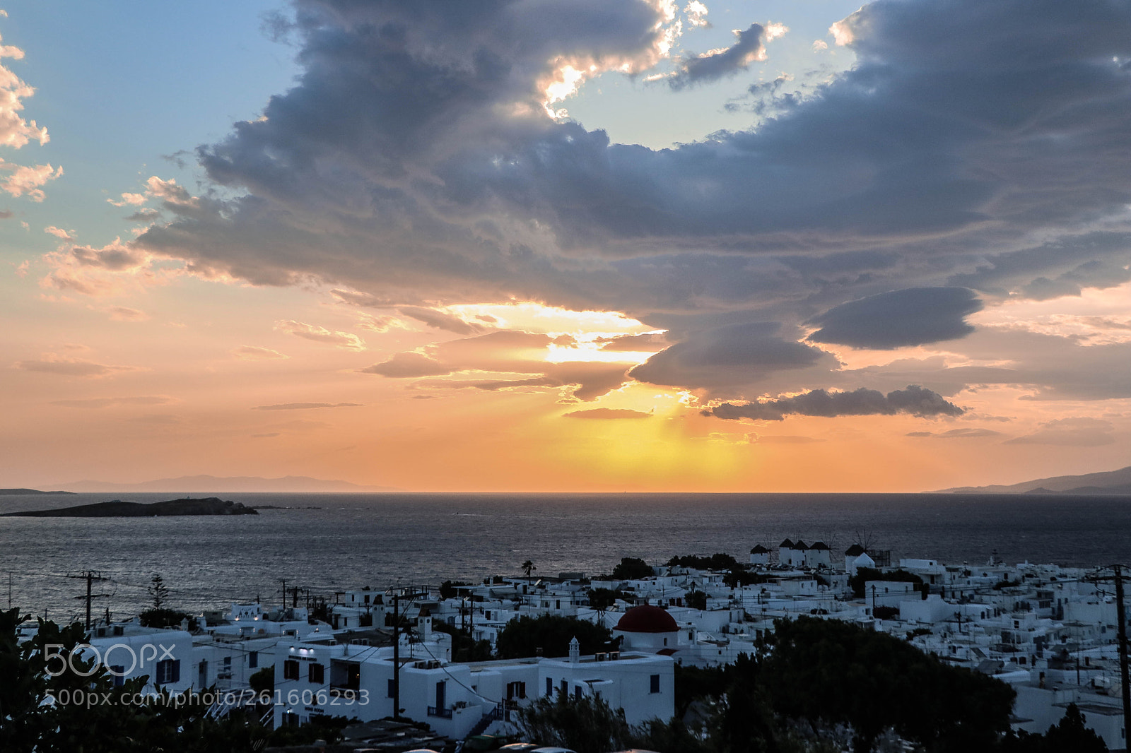 Canon EOS 80D sample photo. Mykonos dynamic sunset photography