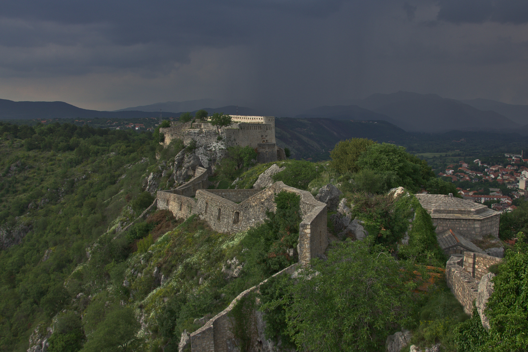 Canon EOS 60D sample photo. Fortress of knin, view from the top photography