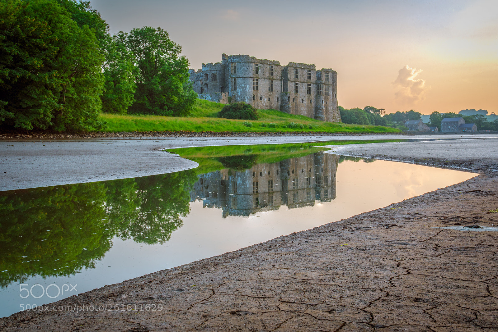 Nikon D750 sample photo. Carew castle sunset photography