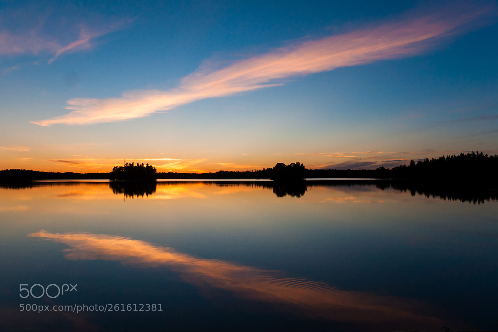 Sony Alpha DSLR-A700 sample photo. Sunset at littoistenjärvi photography