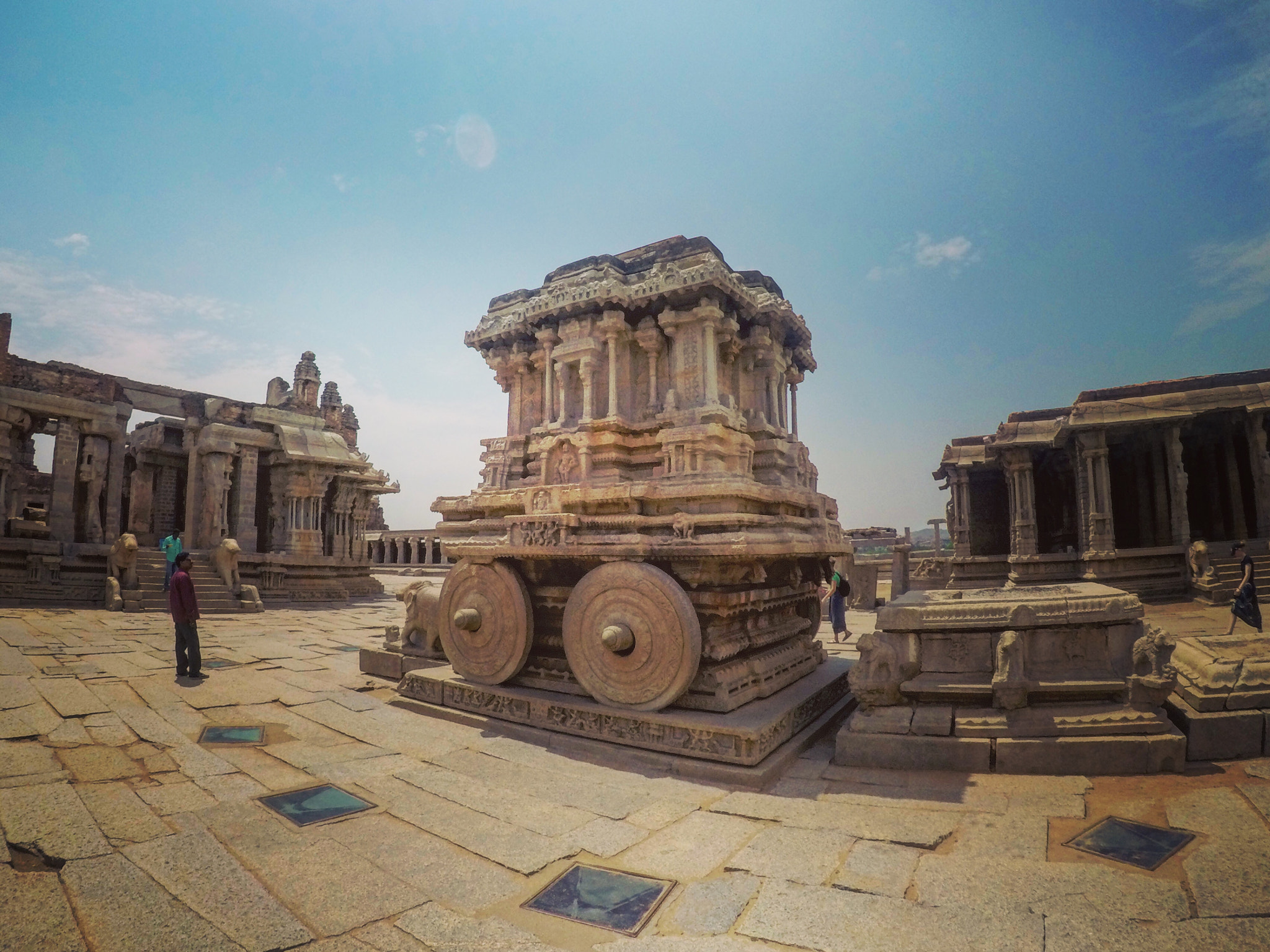 GoPro Hero5 Black sample photo. Stone chariot in hampi, india photography