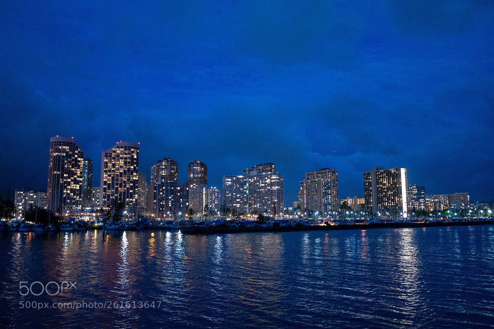 Panasonic Lumix DMC-GX7 sample photo. Blue night of hawaii photography