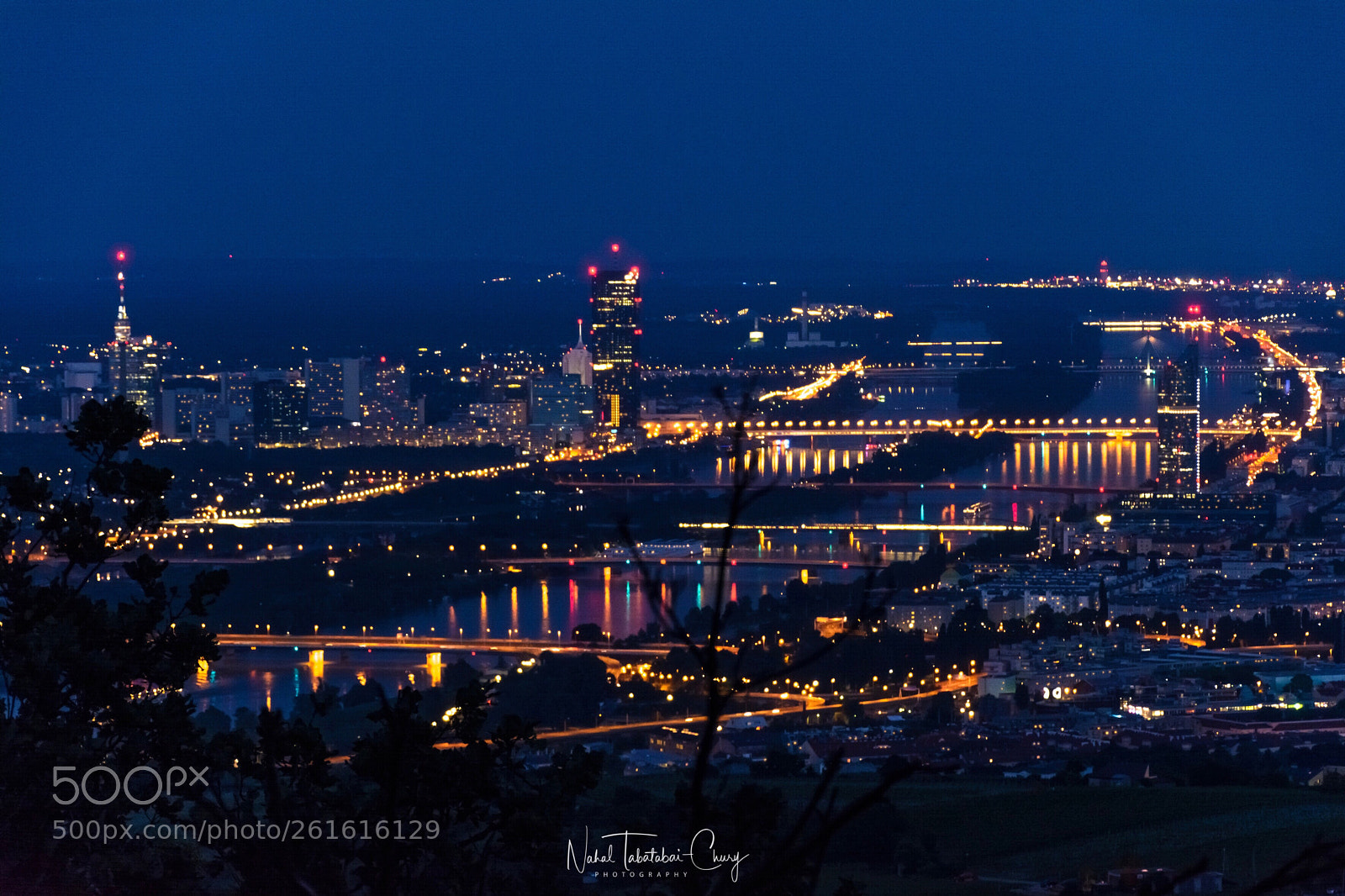 Nikon D5200 sample photo. Night view over vienna  photography