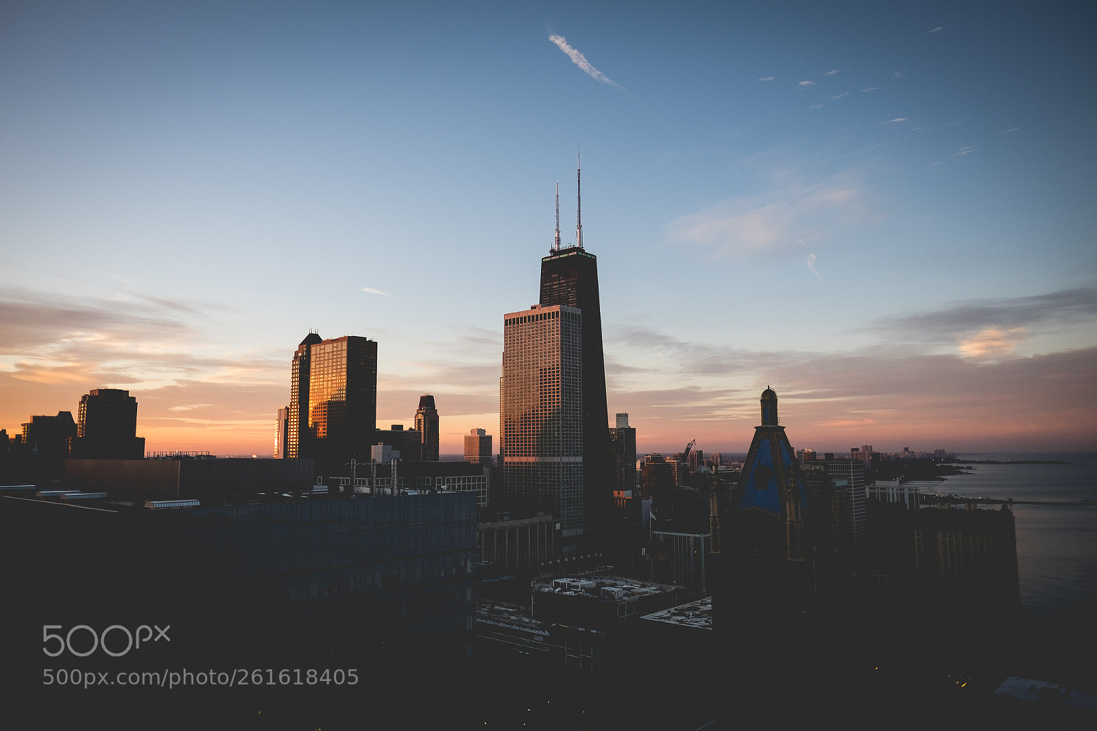 Fujifilm X-T1 sample photo. Chicago sunset photography