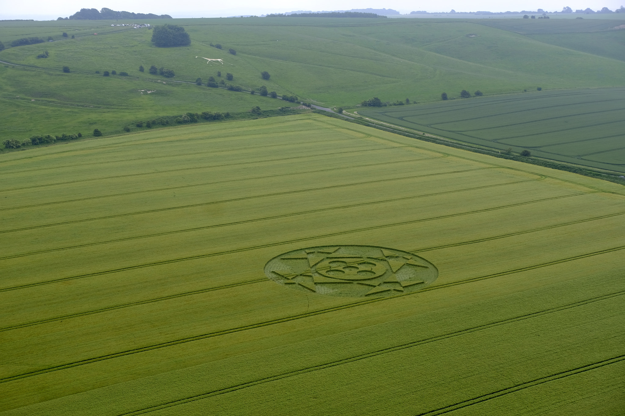 Fujifilm X-H1 sample photo. Hackpen hill crop circle ii photography