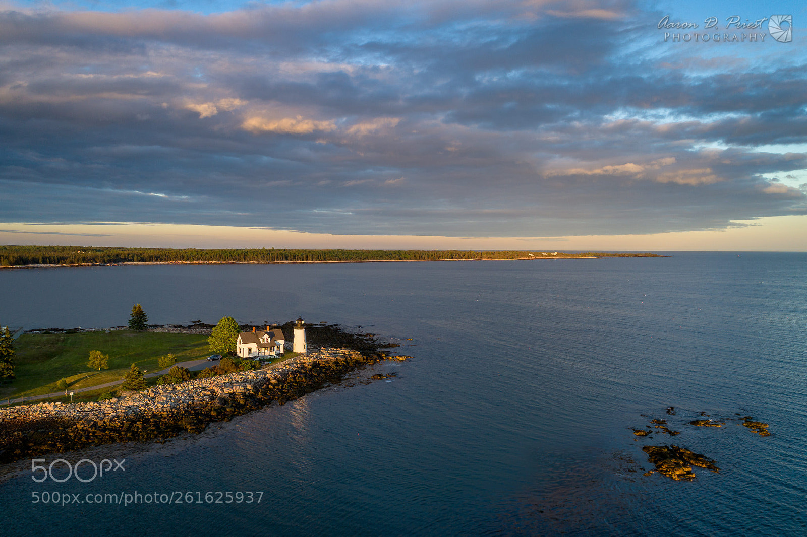 DJI FC6310 sample photo. Prospect harbor lighthouse photography
