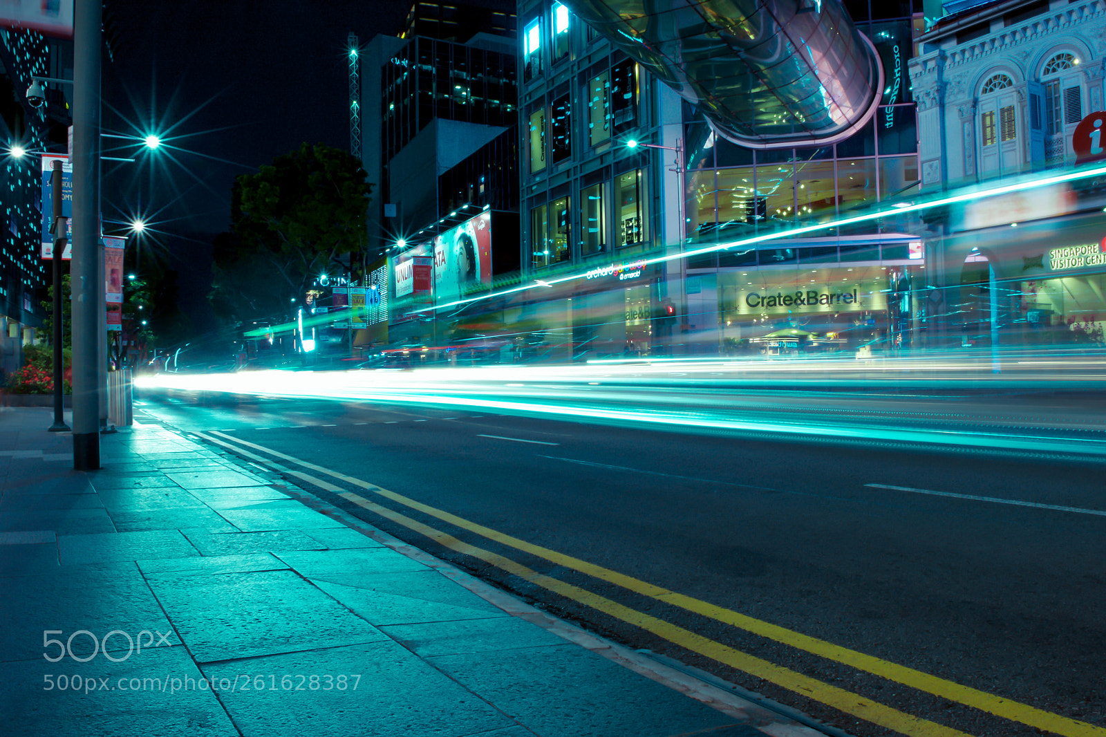 Nikon D3300 sample photo. City light trail photography