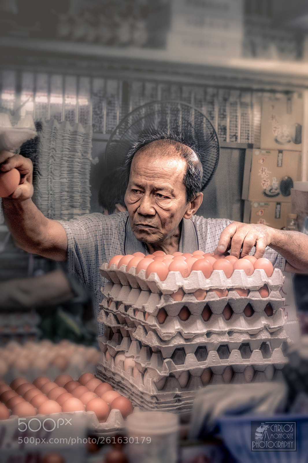 Canon EOS 70D sample photo. The egg merchant photography