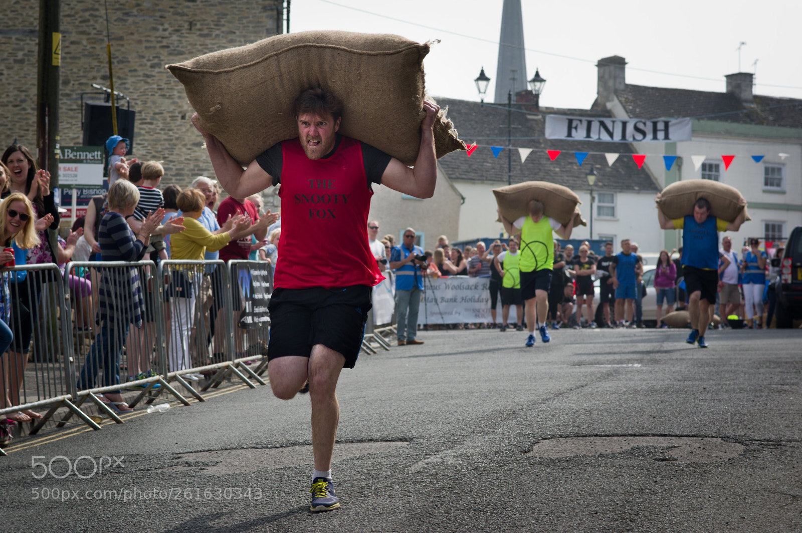 Pentax K-3 sample photo. Wool sack race photography