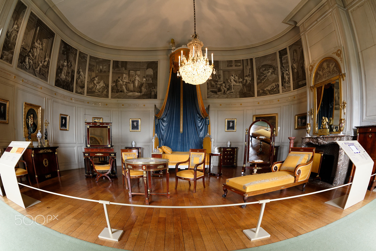 Nikon D810 sample photo. Valencay, chateau de valencay, schlafzimmer, fisheye photography