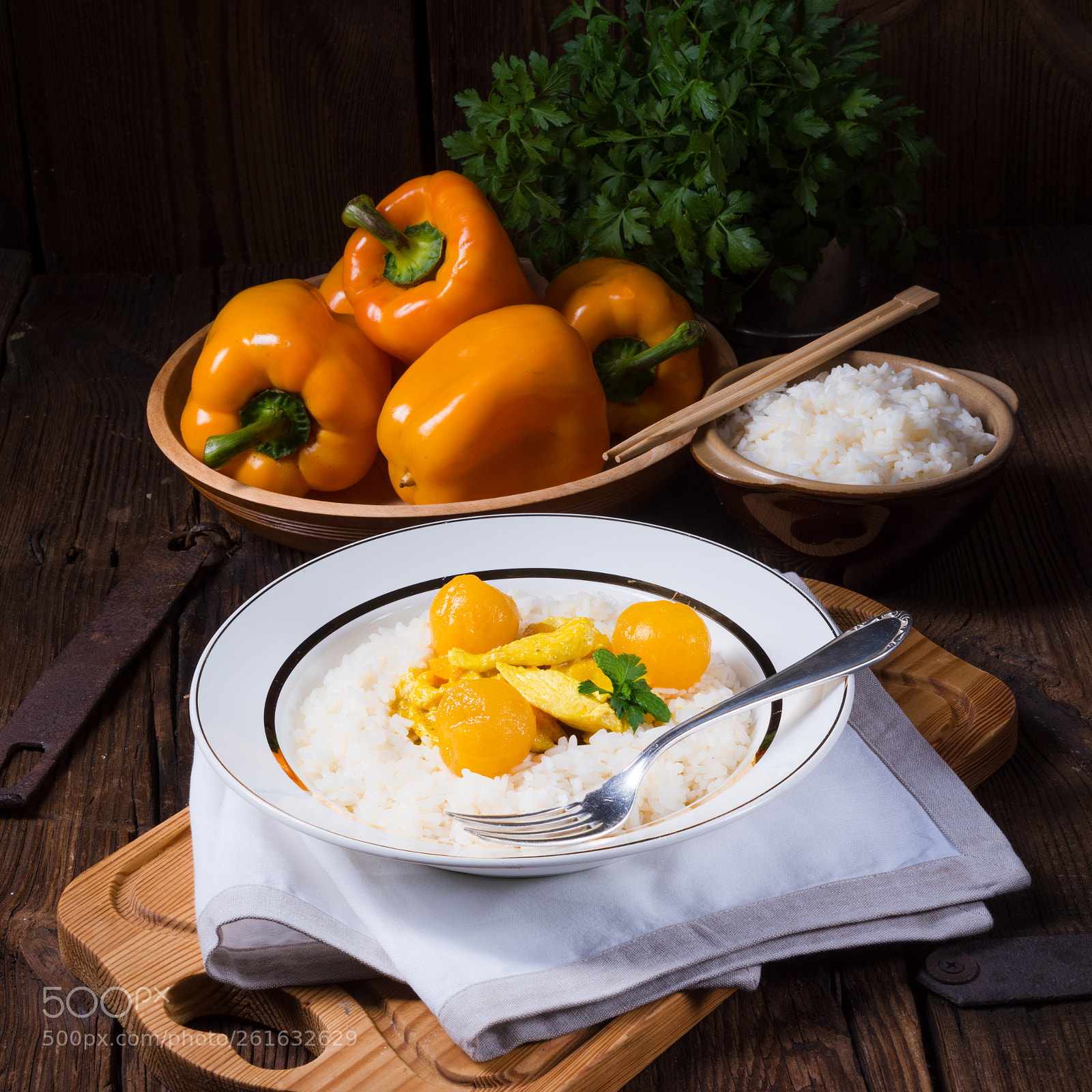 Nikon D810 sample photo. Chicken strips with rice photography